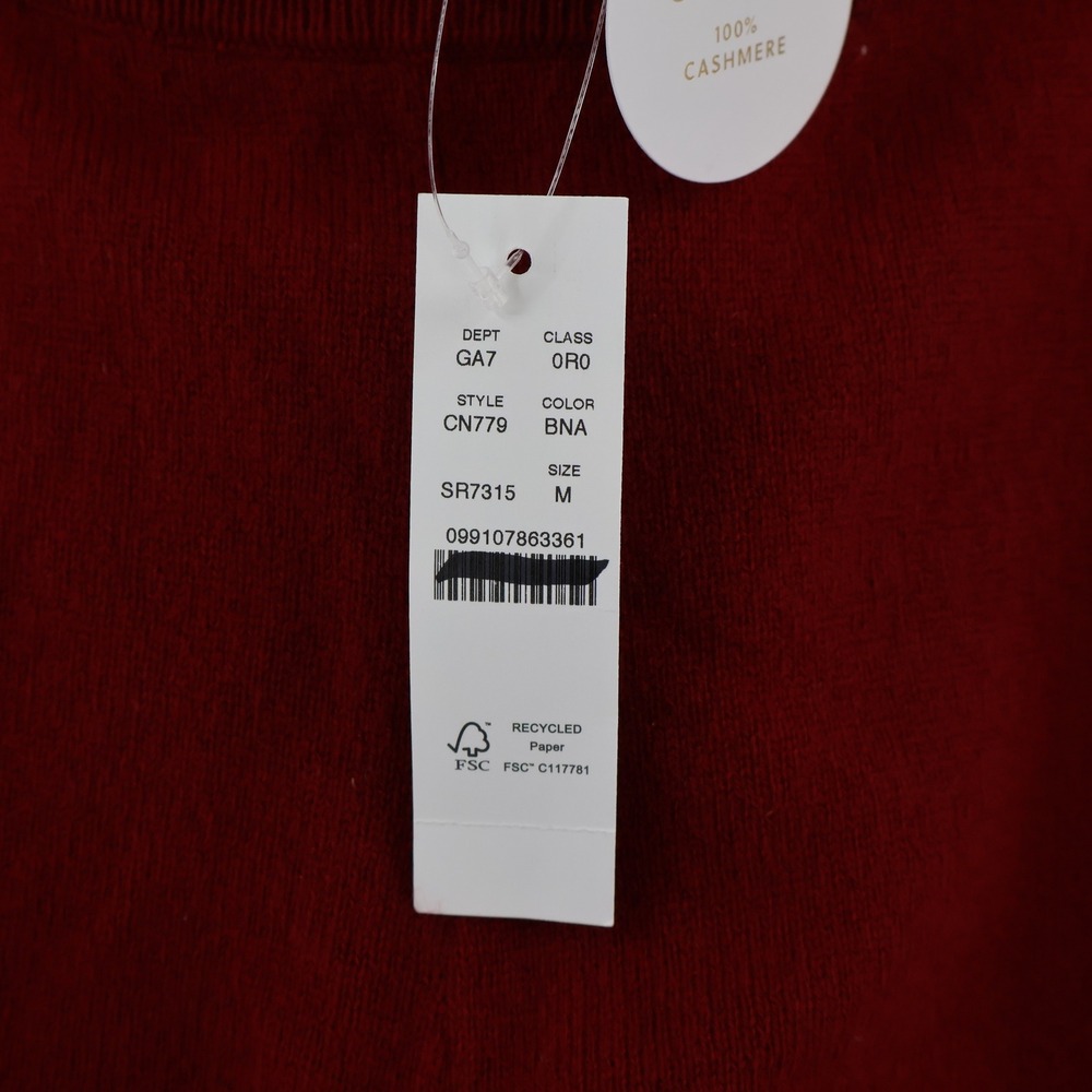 J.Crew Collection Cashmere Track Pants Women M Red Wide Leg Side Stripe $298 NWT - Picture 14 of 16